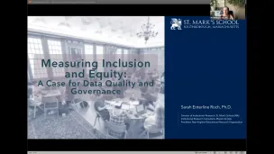 ATLIS Webinar - Measuring Inclusion and Equity - A Case for Data Quality and Governance