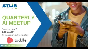 Quarterly AI meetup, sponsored by Toddle