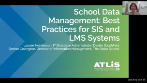 School Data Management Best Practices for SIS and LMS Systems - UPDATE