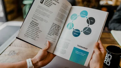 Person holding a training document