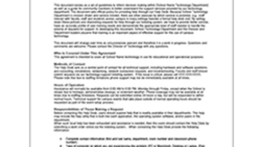 Sample Service-Level Agreement (SLA)