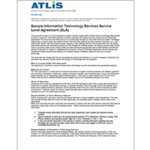 Sample Service-Level Agreement (SLA)