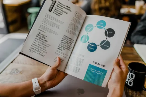 Person holding a training document