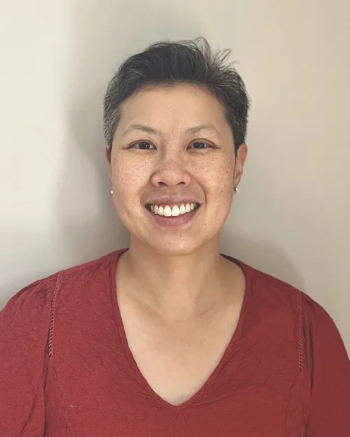 Portrait of Karen Huang.